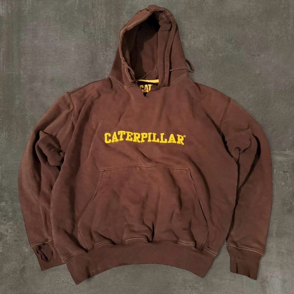 Caterpillar Brown Heavyweight Hoodie